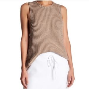 Vince Tan Sleeveless Sweater